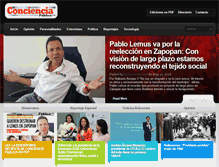 Tablet Screenshot of concienciapublica.com.mx